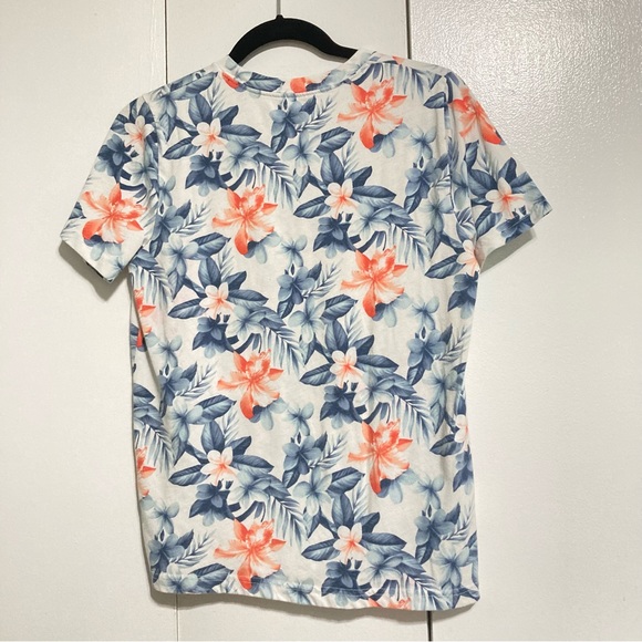 ABERCROMBIE and FITCH Kids Floral Hawaiian T Shirt Youth Unisex 15 16 - Picture 3 of 10